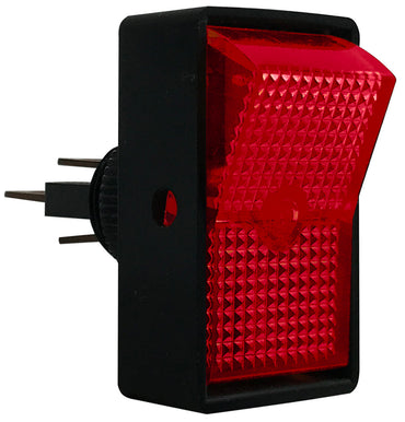 Universal Heavy Duty Red Illuminated Rocker Switch ON / OFF SPST - 20 Amps @ 12 Volt